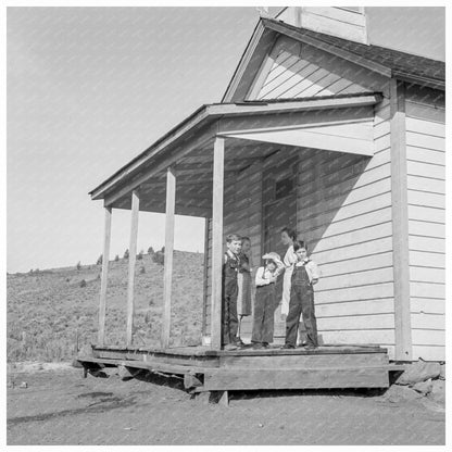 Oregon County School Students 1939 Rural Education Scene - Available at KNOWOL