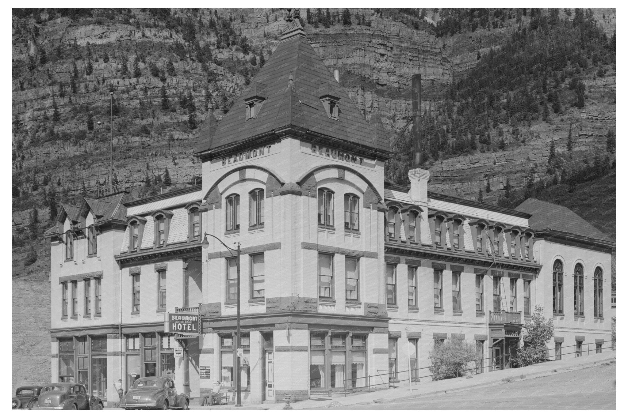 Ouray Colorado Hotel Historical Photo September 1940 - Available at KNOWOL