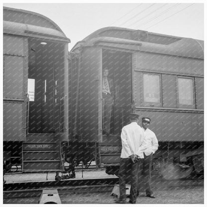 Overland Train Passengers in Kearney Nebraska 1939 - Available at KNOWOL