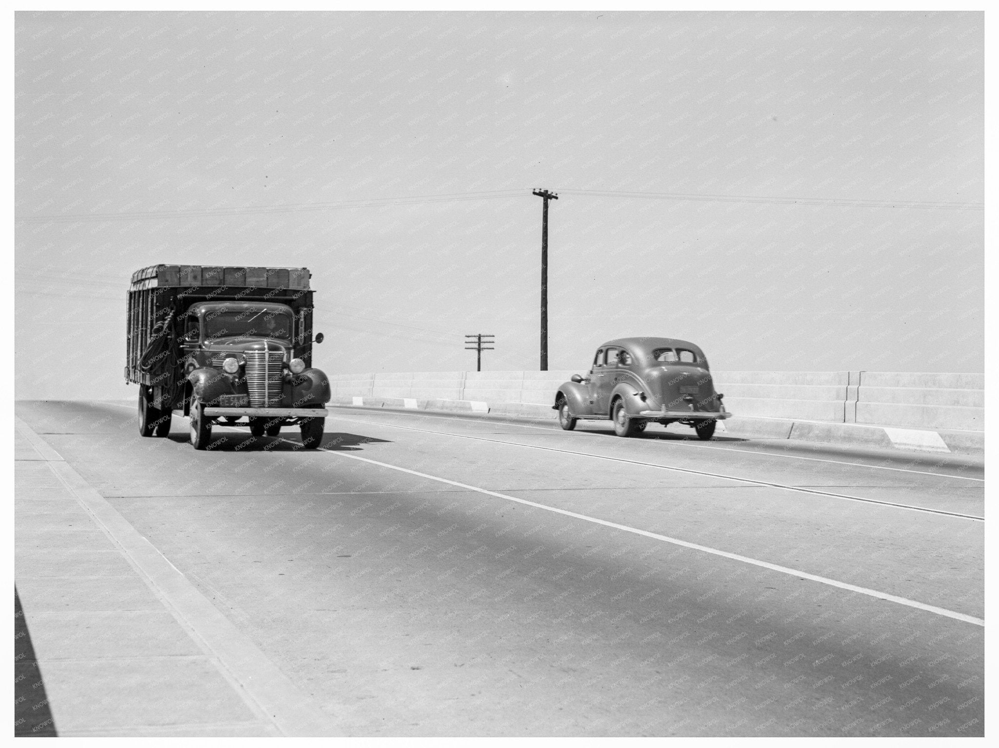 Overpass on U.S. 99 California May 1939 - Available at KNOWOL