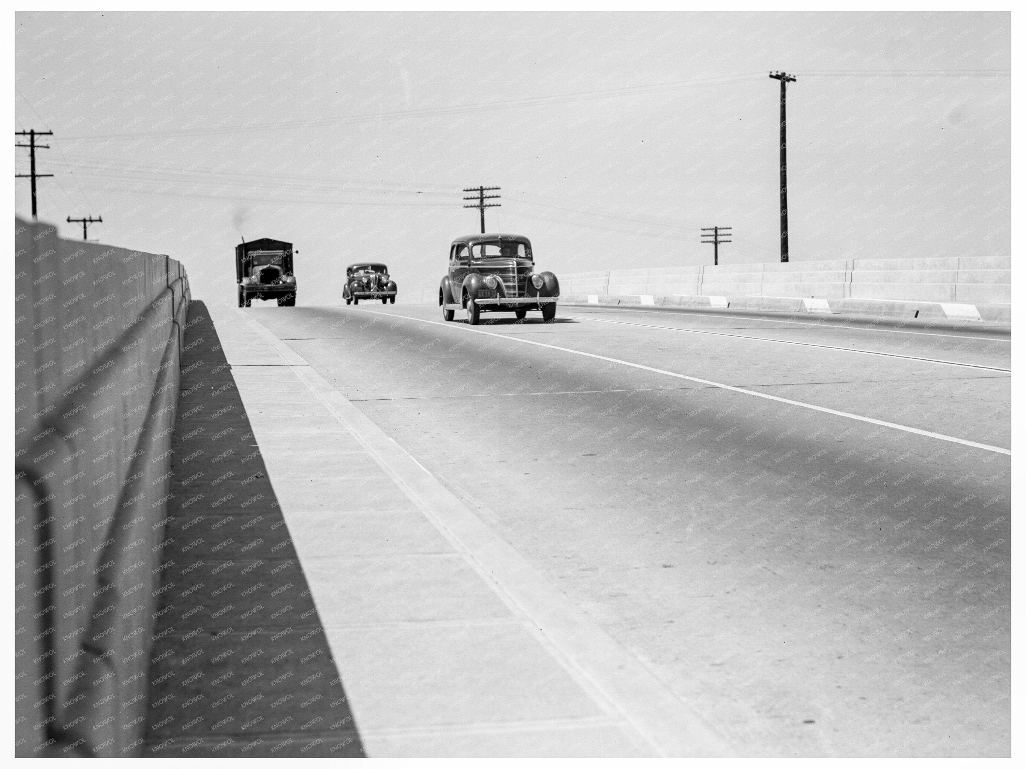 Overpass on U.S. Route 99 California May 1939 - Available at KNOWOL