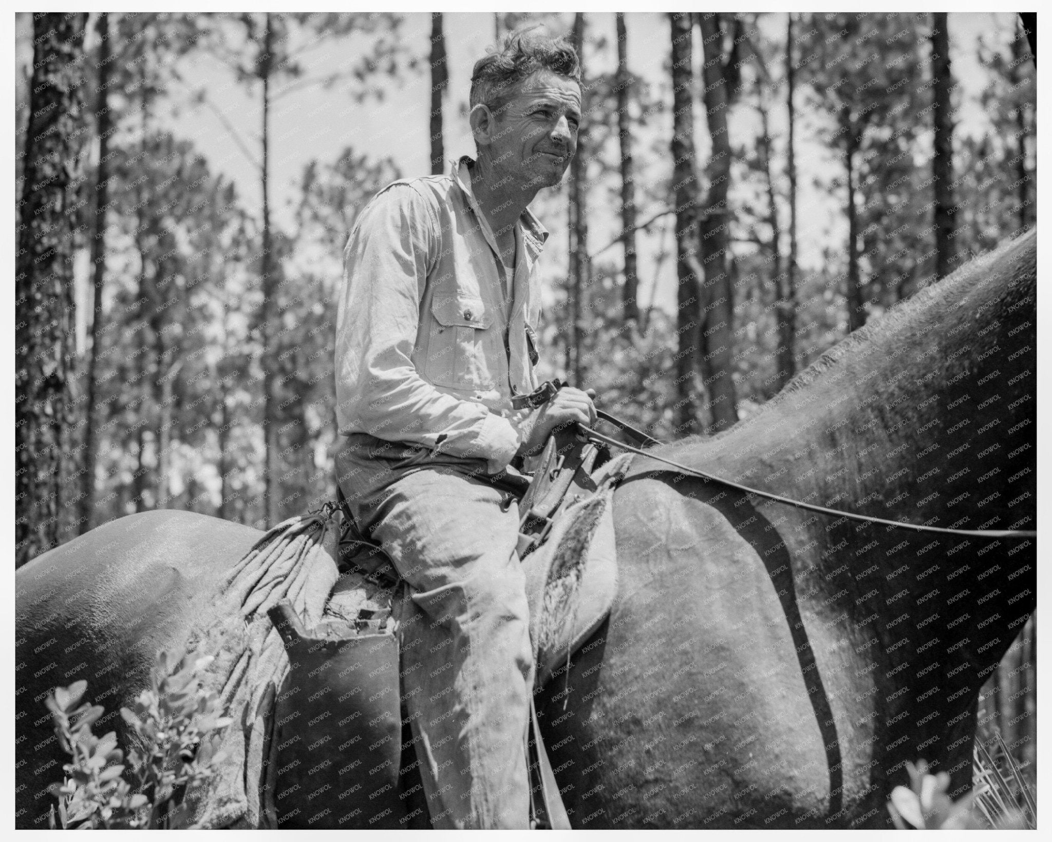 Overseer in Georgia Turpentine Woods July 1937 - Available at KNOWOL