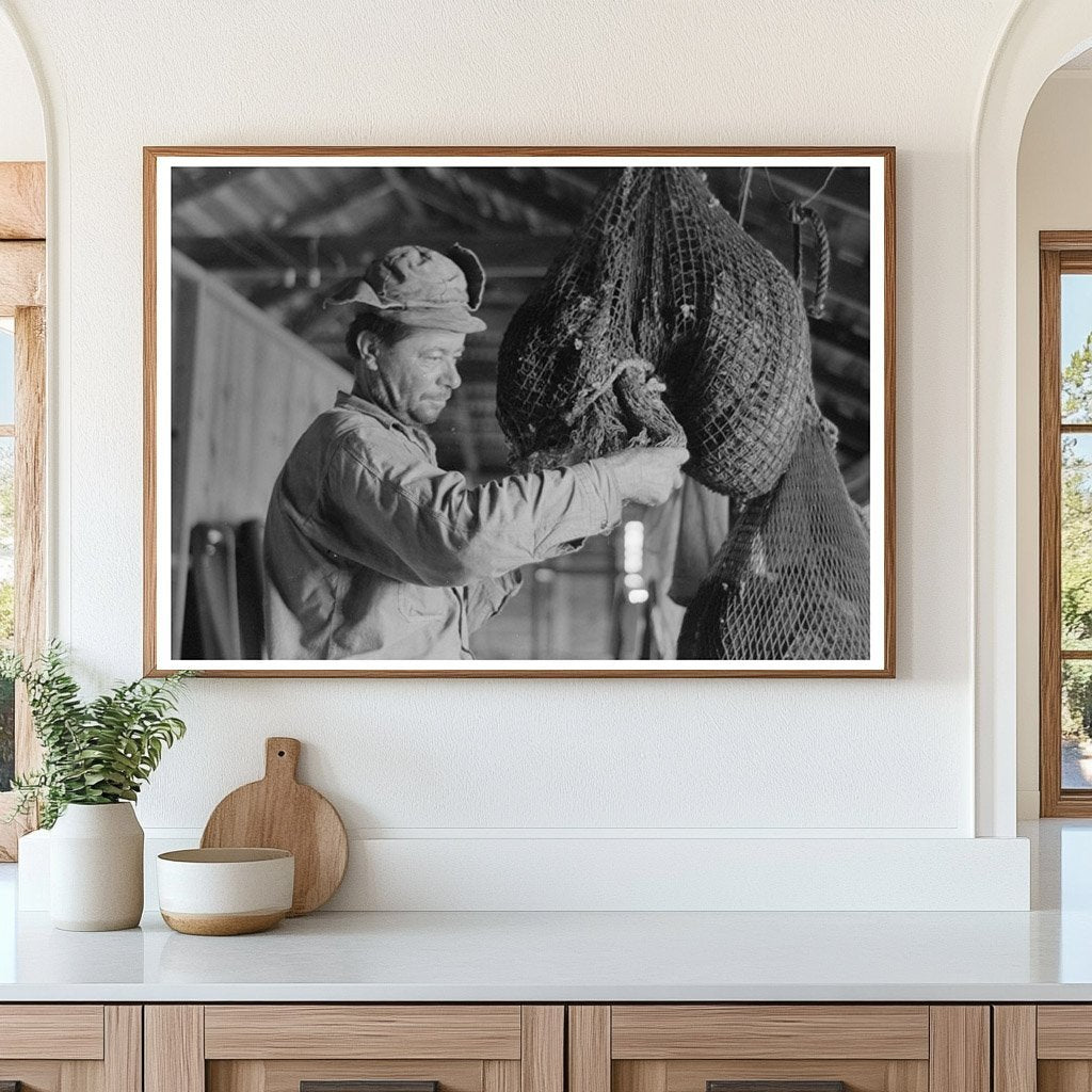 Oyster Harvesting in Olga Louisiana 1938 - Available at KNOWOL