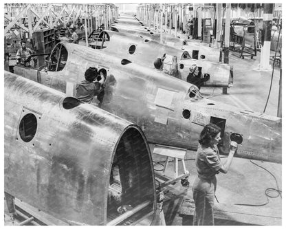 P - 51 Mustang Fuselage Assembly Line October 1942 - Available at KNOWOL