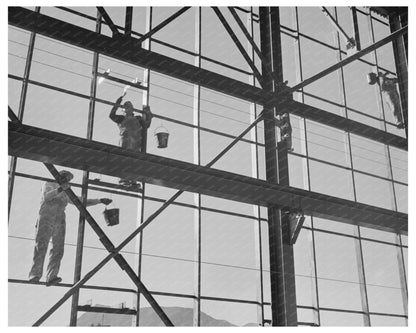 Painters at Basic Magnesium Plant in Las Vegas 1944 - Available at KNOWOL