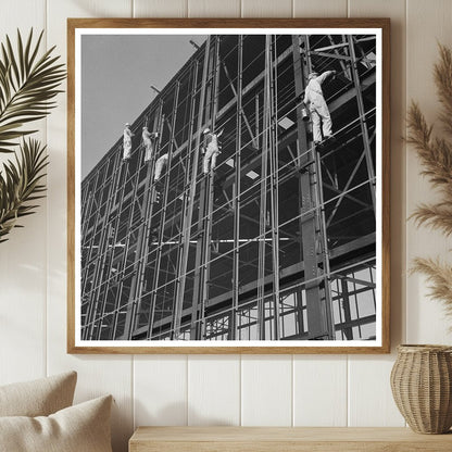 Painters at Height in Early 1940s Nevada Industrial Site - Available at KNOWOL