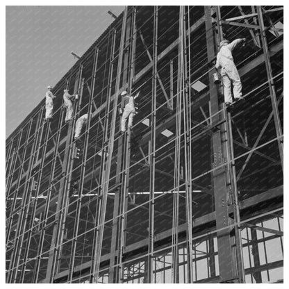 Painters at Height in Early 1940s Nevada Industrial Site - Available at KNOWOL