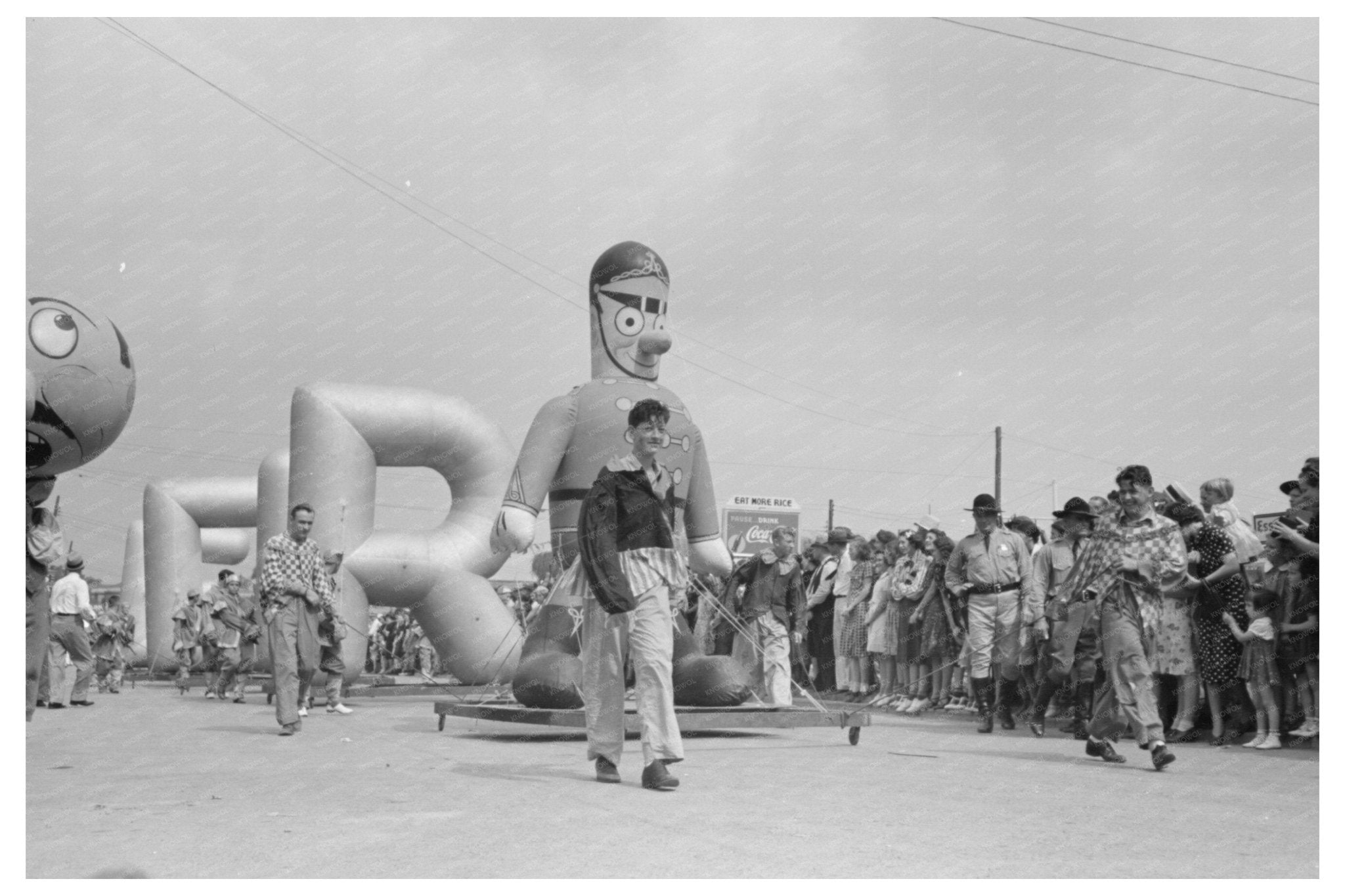 Parade of Balloons National Rice Festival Crowley 1938 - Available at KNOWOL