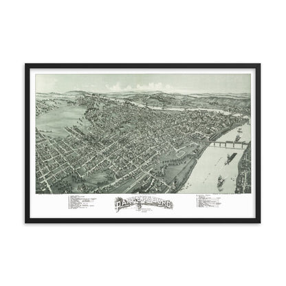 Parkersburg, West Virginia 1899 Framed - Available at KNOWOL