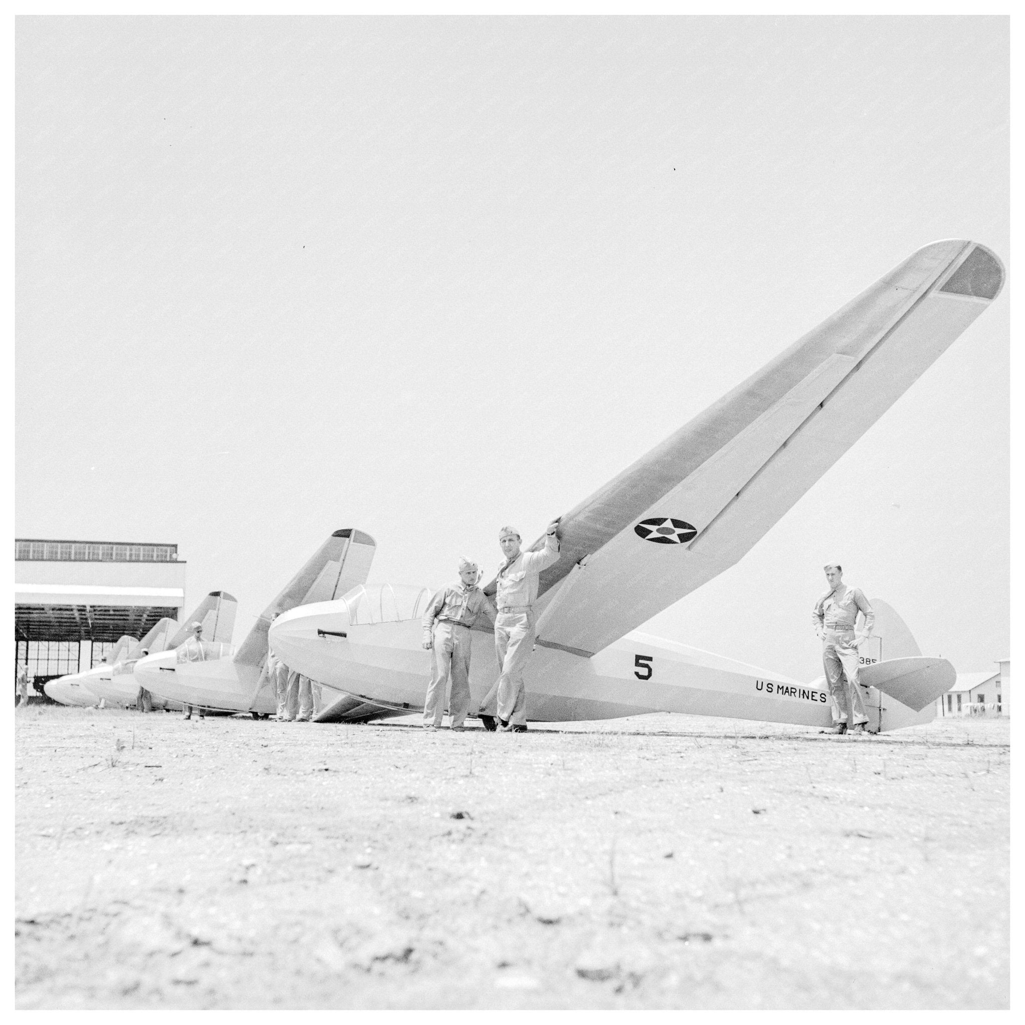 Parris Island Marines Glider Training Vintage Photo May 1942 - Available at KNOWOL