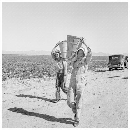 Pea Pickers Weigh In at Sinclair Ranch February 1939 - Available at KNOWOL