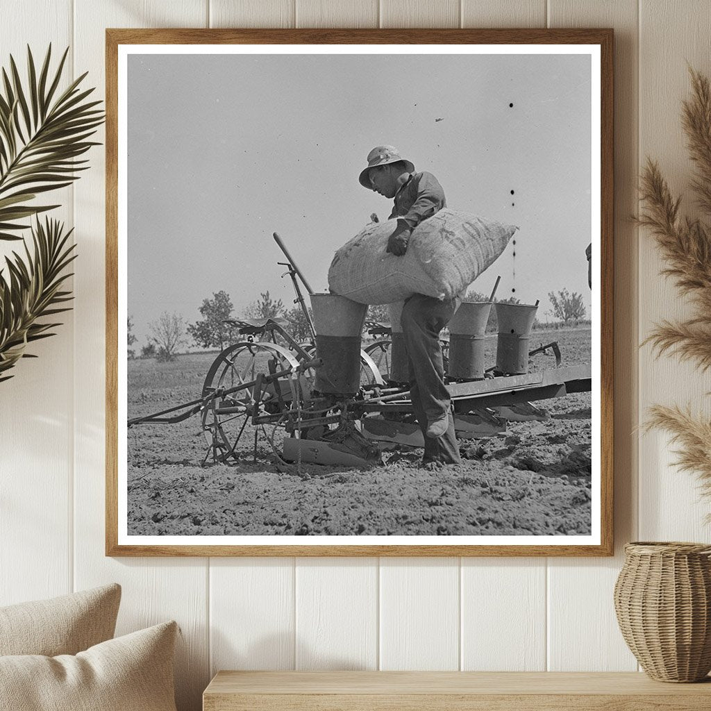 Peanut Sacks on Planter Merced County California 1942 - Available at KNOWOL