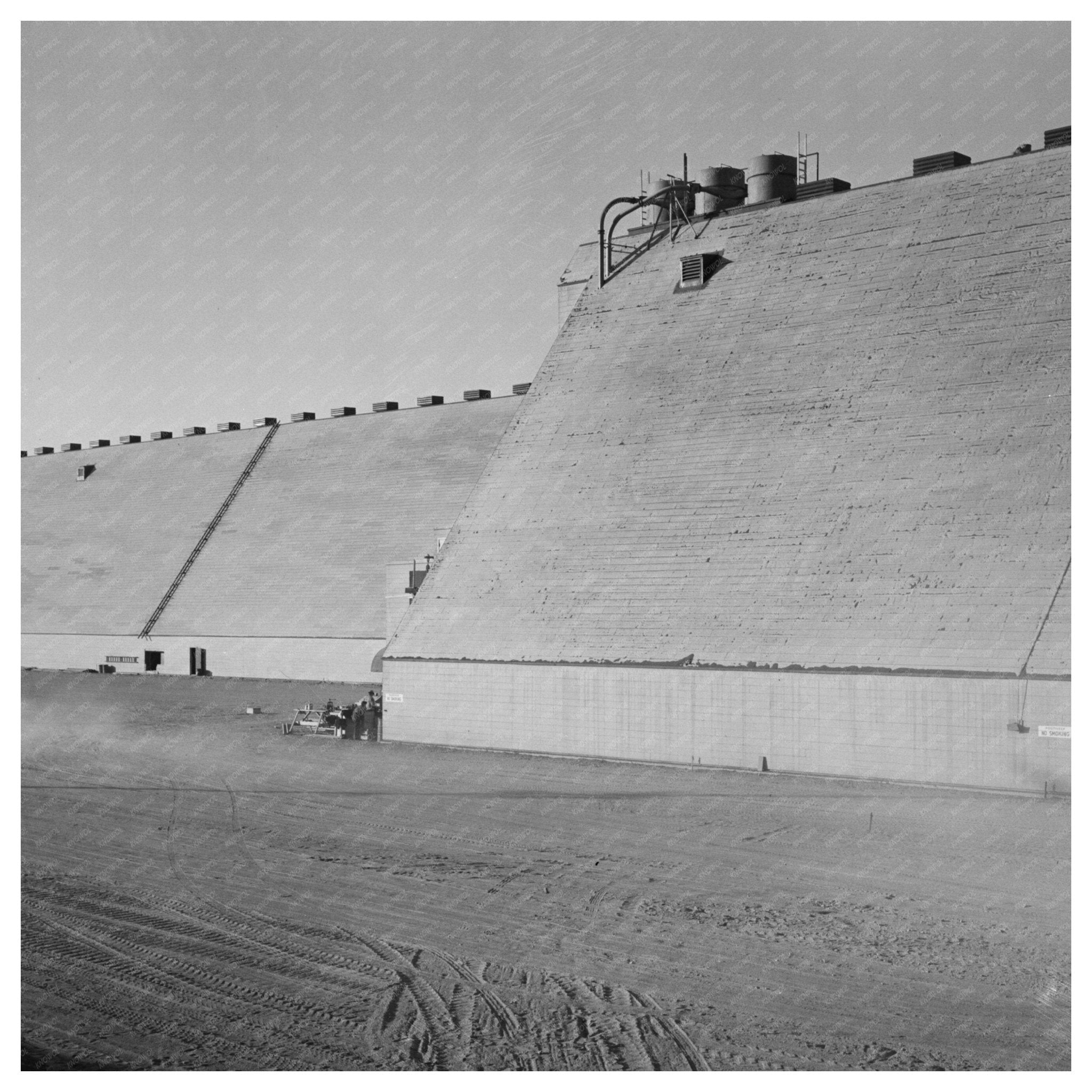 Peat Storage Building at Basic Magnesium Incorporated 1940s - Available at KNOWOL