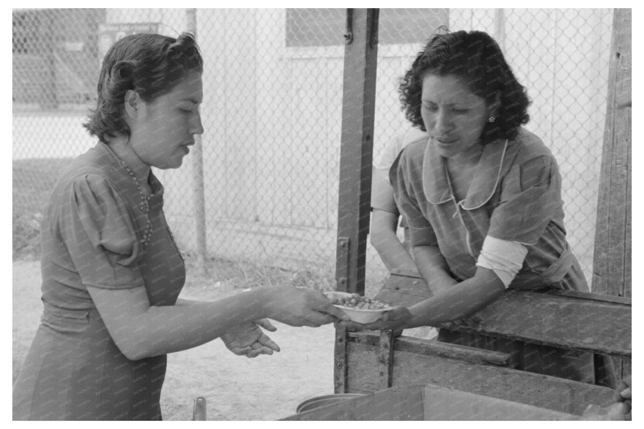 Pecan Sheller Buying Fried Beans San Antonio 1939 - Available at KNOWOL