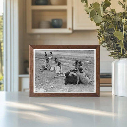 Pecan Shelling Workers on Lunch Break San Antonio 1939 - Available at KNOWOL