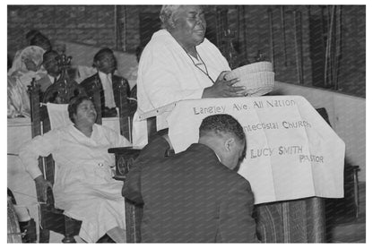 Pentecostal Pastor Chicago 1941 Black and White Photo - Available at KNOWOL