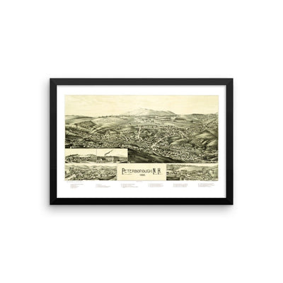 Peterborough, NH 1886 Framed - Available at KNOWOL