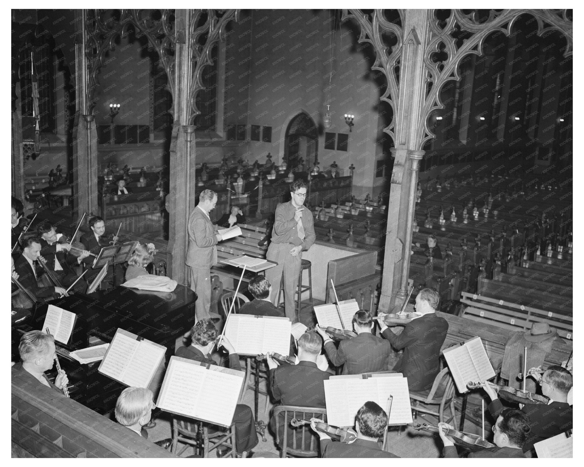 Philadelphia Orchestra Rehearsal for Bach Festival 1944 - Available at KNOWOL