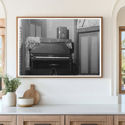 Piano on Stage in New Iberia Louisiana November 1938 - Available at KNOWOL