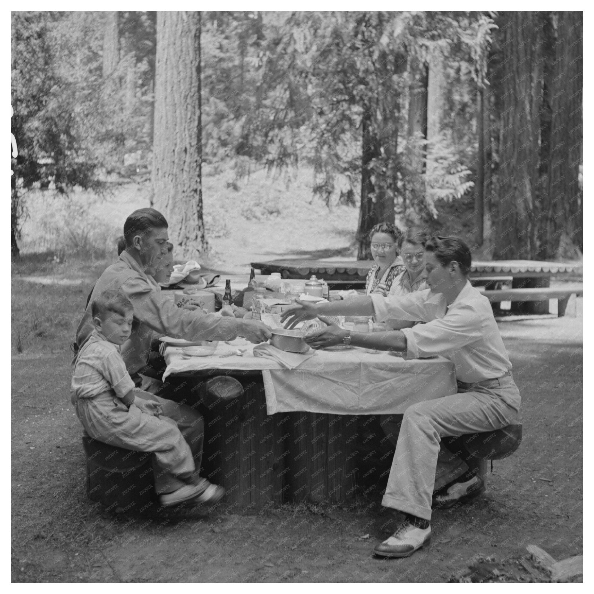 Picnic in Klamath Falls Oregon July 1942 - Available at KNOWOL