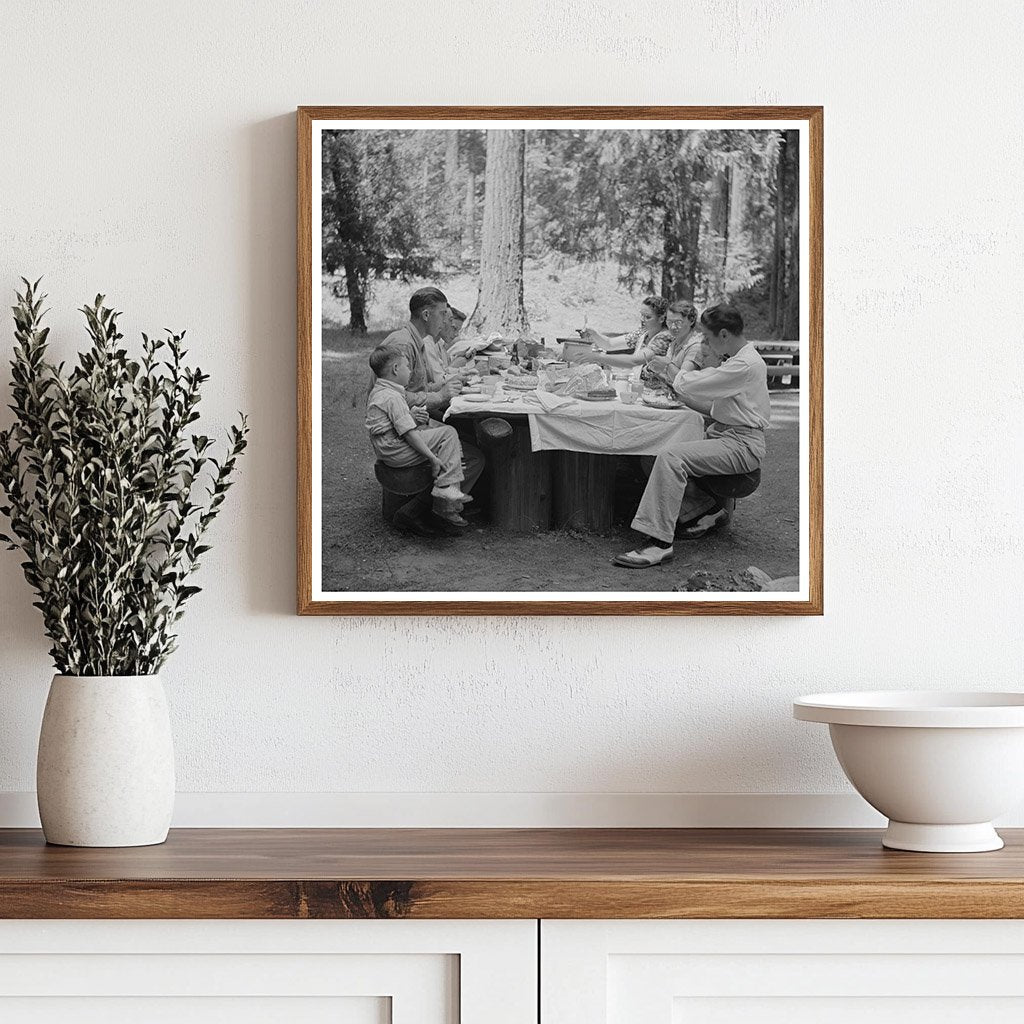 Picnickers Enjoying a City Park in Klamath Falls 1942 - Available at KNOWOL