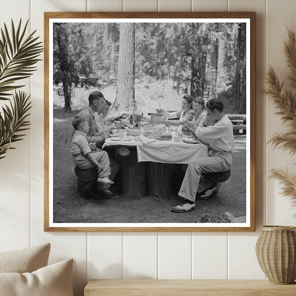 Picnickers Enjoying a City Park in Klamath Falls 1942 - Available at KNOWOL