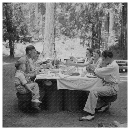 Picnickers Enjoying a City Park in Klamath Falls 1942 - Available at KNOWOL