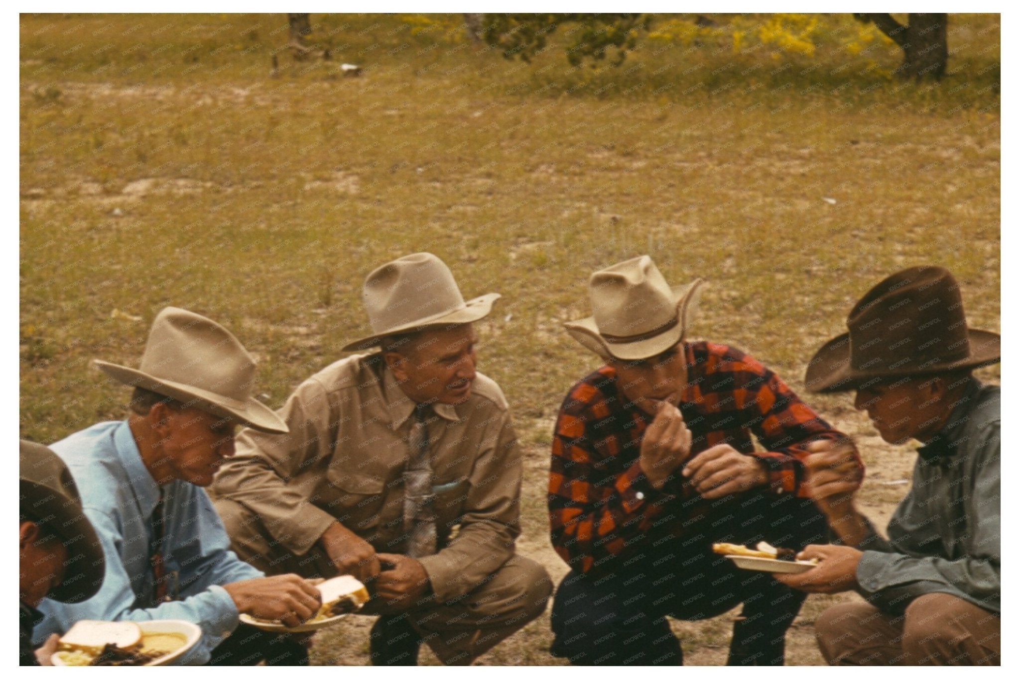 Pie Town New Mexico Community Barbecue October 1940 - Available at KNOWOL