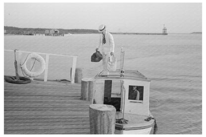 Pilot Boat Docking in Pilottown Louisiana September 1938 - Available at KNOWOL