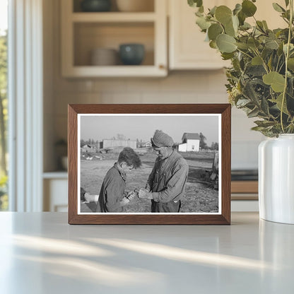 Pioneer Farmer and Hired Man on Minnesota Farm 1937 - Available at KNOWOL