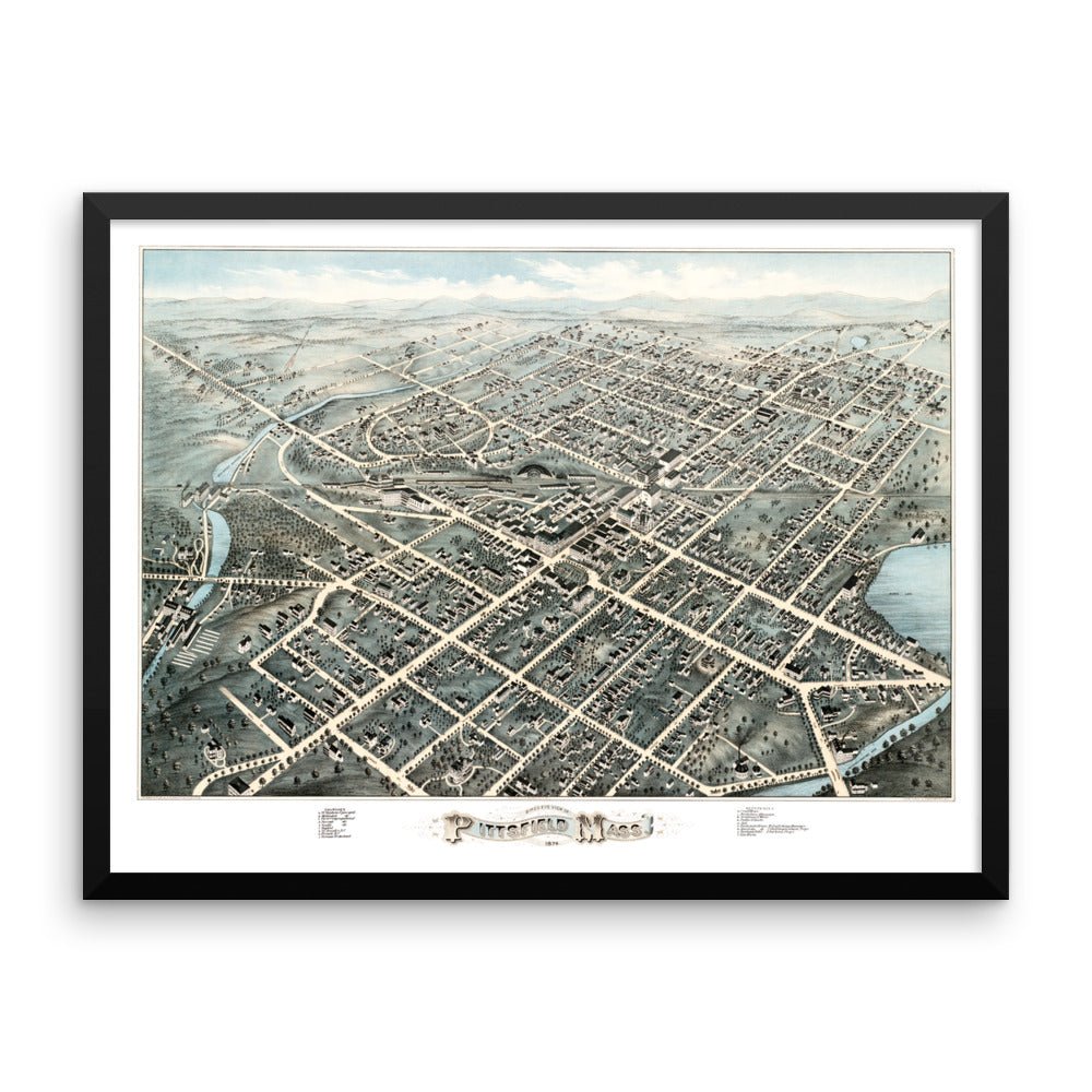 Pittsfield, Mass 1876 Framed - Available at KNOWOL