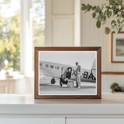 Plant Quarantine Inspection at Glendale Airport May 1937 - Available at KNOWOL