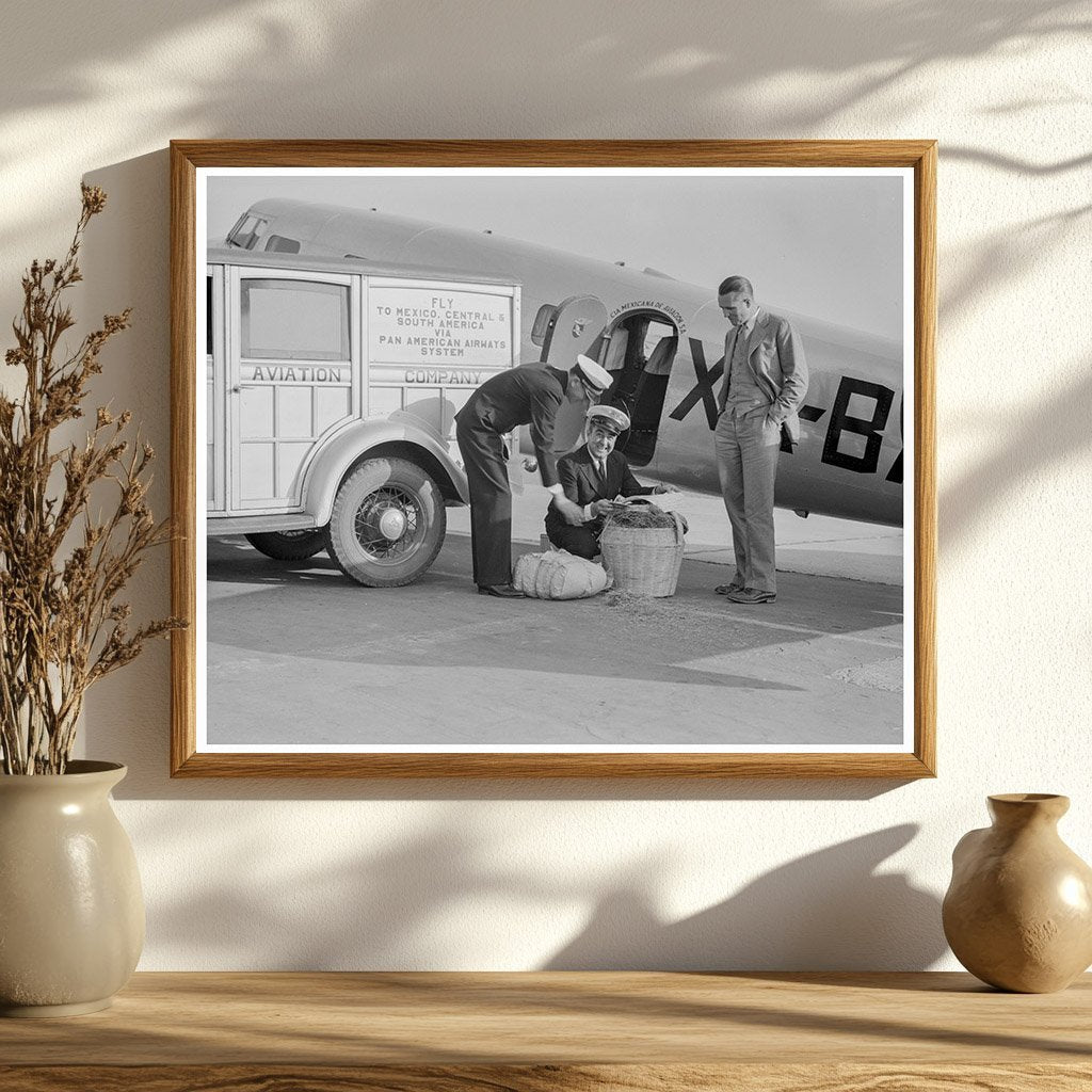 Plant Quarantine Inspector Examines Luggage May 1937 - Available at KNOWOL