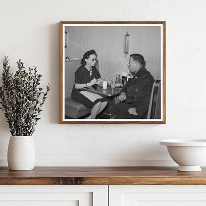 Policeman Talks to Employee at Chicago Ten - Cent Store 1941 - Available at KNOWOL