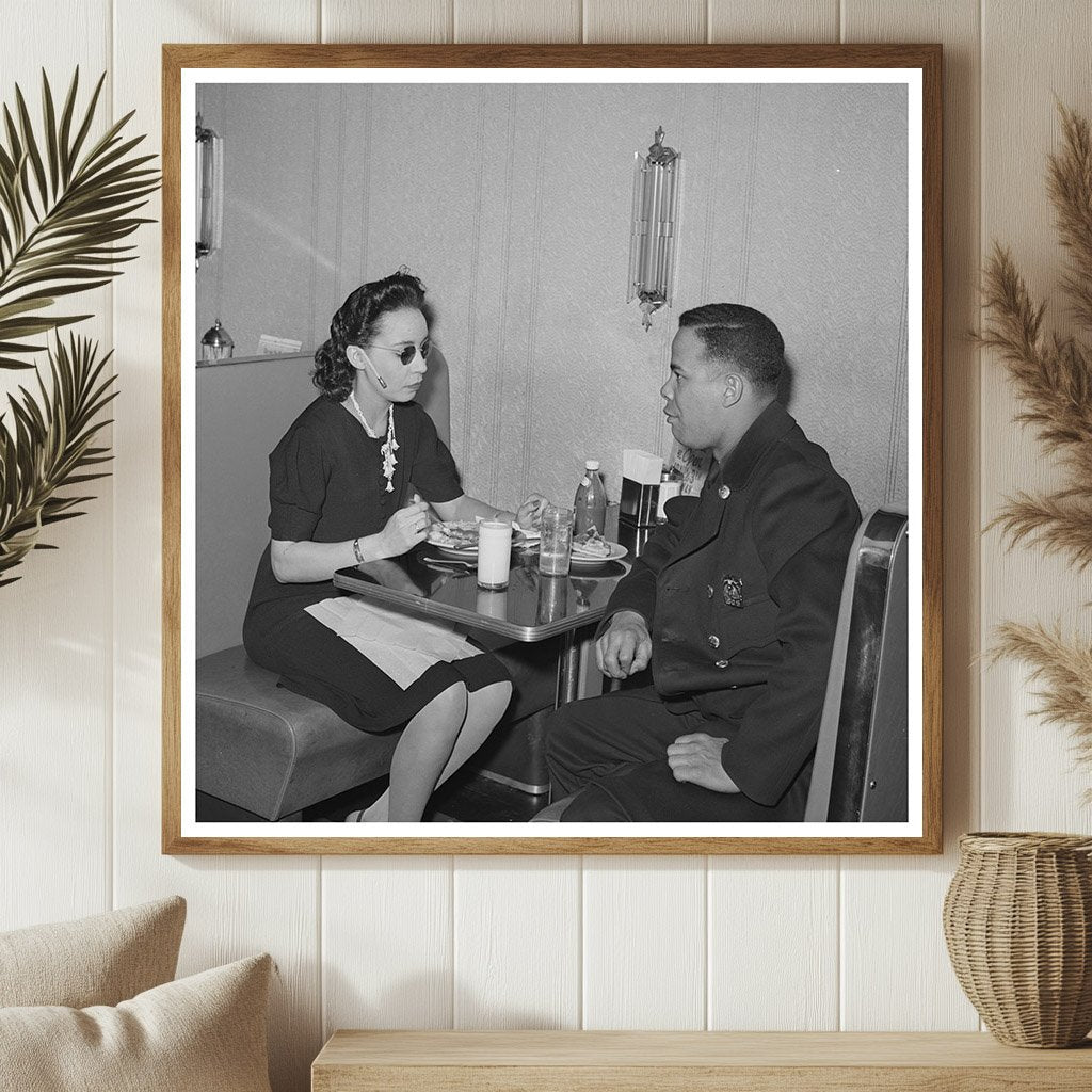 Policeman Talks to Employee at Chicago Ten - Cent Store 1941 - Available at KNOWOL