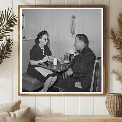 Policeman Talks to Employee at Chicago Ten - Cent Store 1941 - Available at KNOWOL