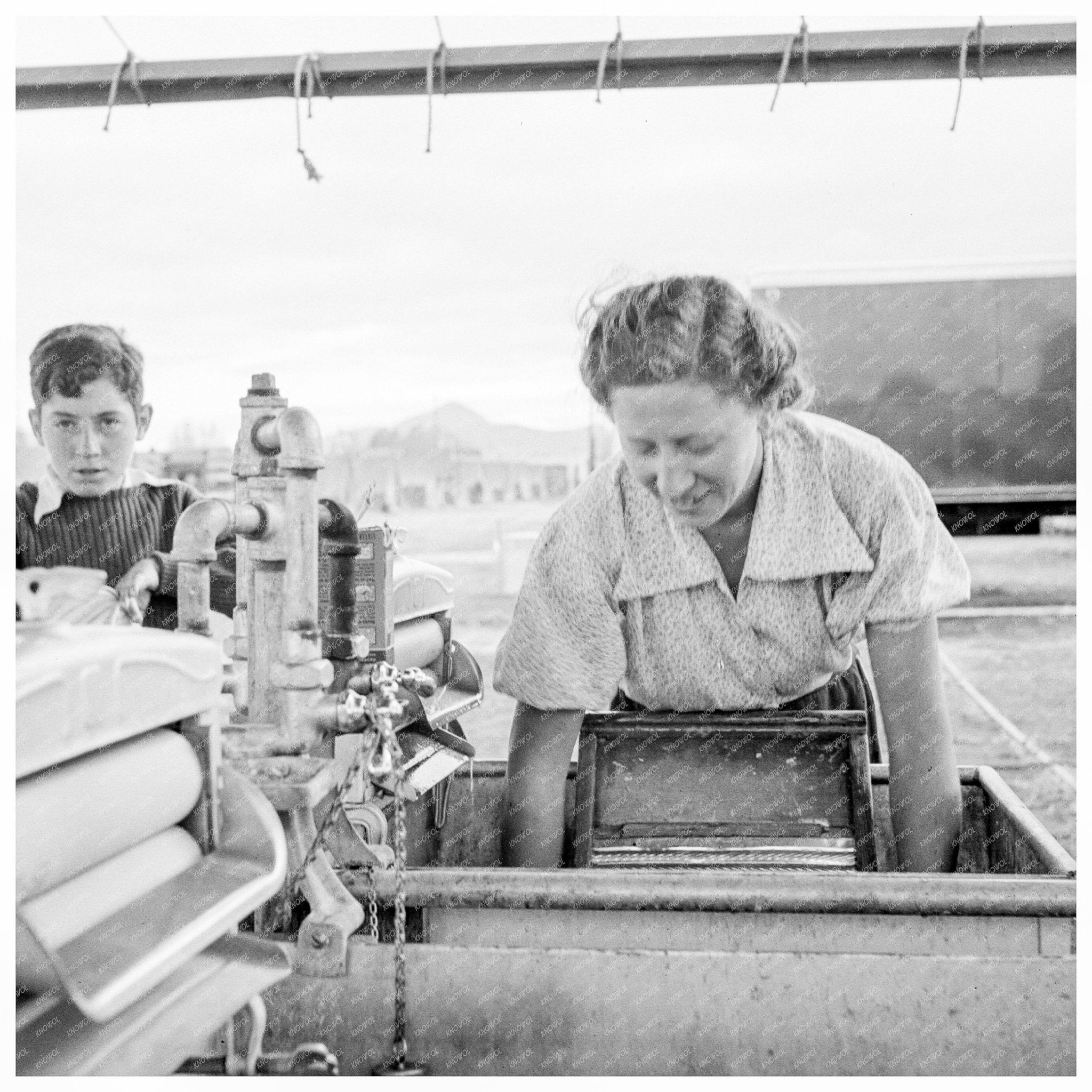 Portable Laundry and Shower Unit in Oregon 1939 - Available at KNOWOL