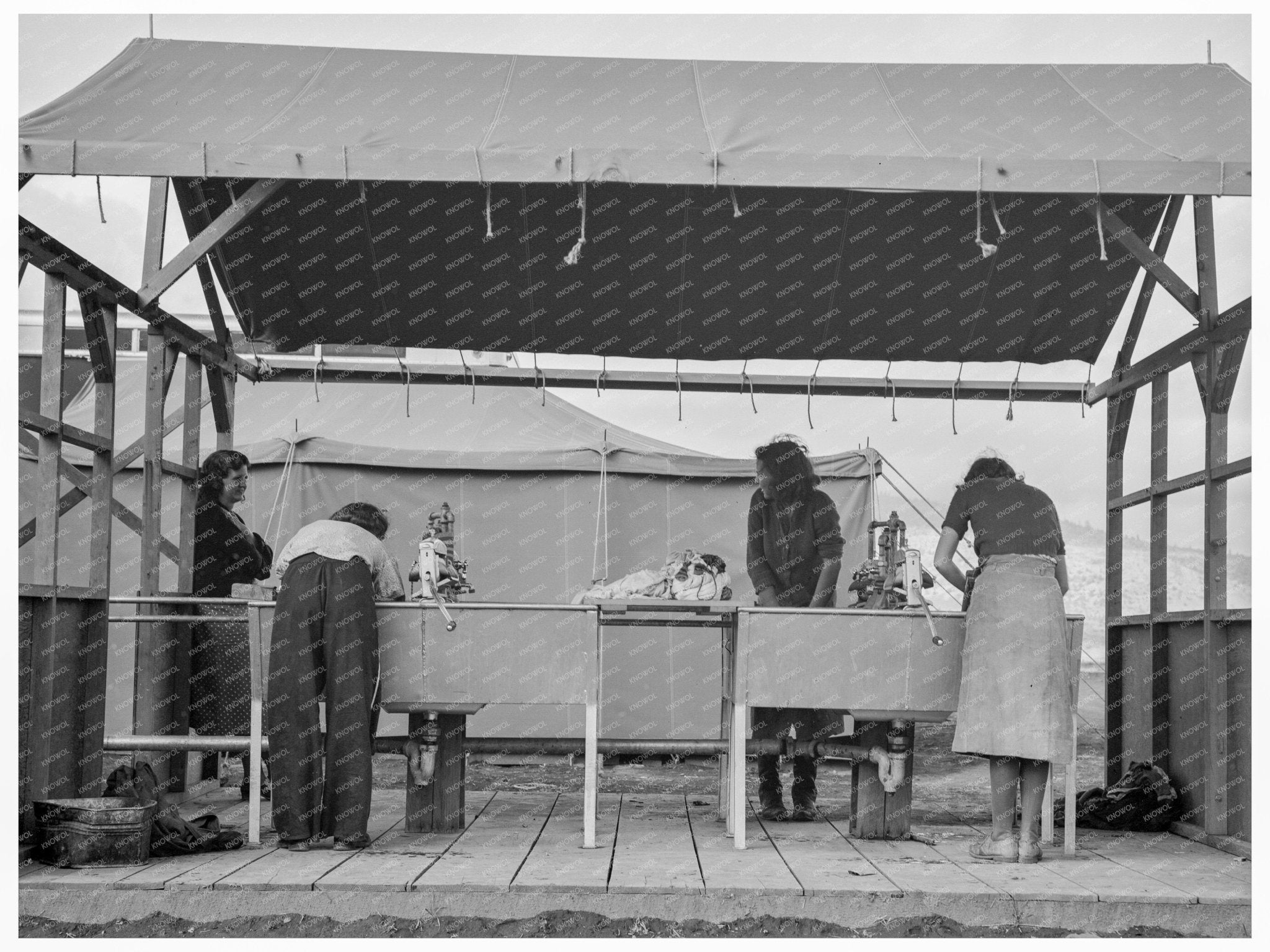 Portable Laundry Unit with Shower Bath October 1939 - Available at KNOWOL