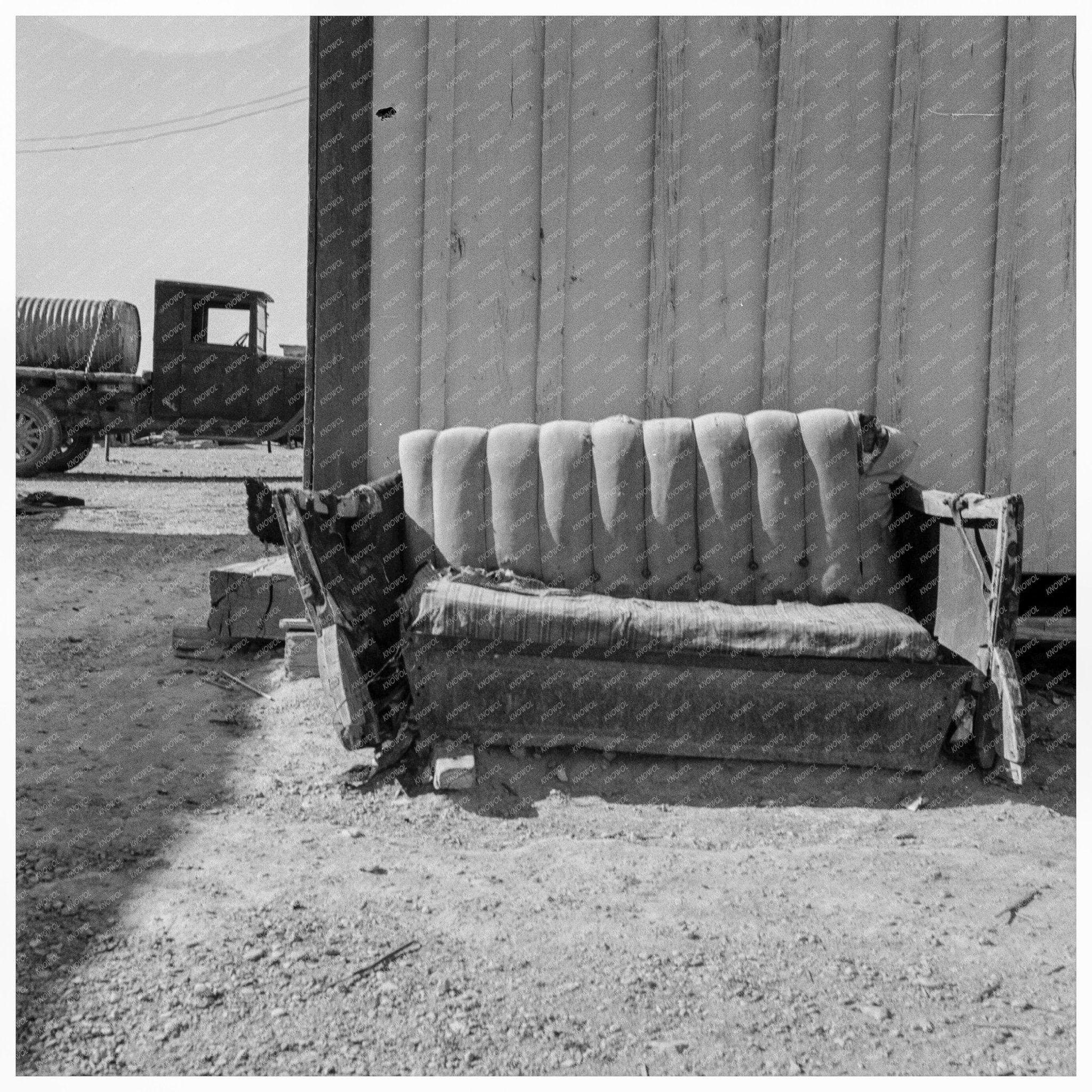 Postmasters Seat in Finlay Texas May 1937 - Available at KNOWOL