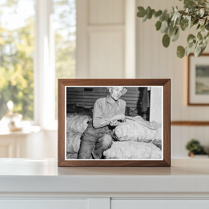 Potato Farmer in Tulelake California 1939 - Available at KNOWOL