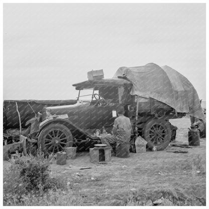 Potato Picker Camp Shafter California May 1937 - Available at KNOWOL