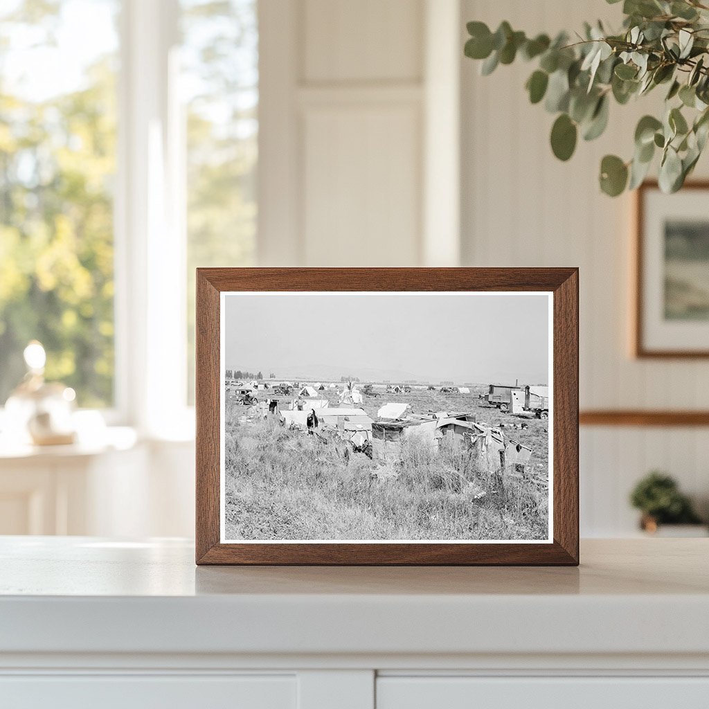 Potato Pickers Camp Tulelake California 1939 - Available at KNOWOL