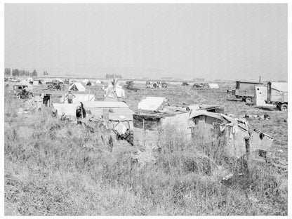 Potato Pickers Camp Tulelake California 1939 - Available at KNOWOL