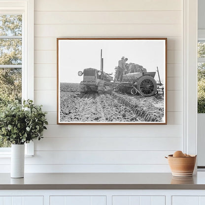 Potato Planter Loading Fertilizer and Seed 1939 - Available at KNOWOL