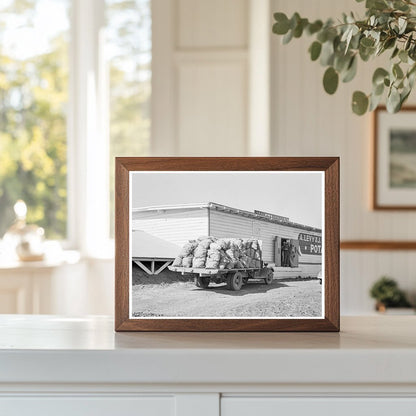 Potato Shed and Pickers Camp Tulelake California 1939 - Available at KNOWOL