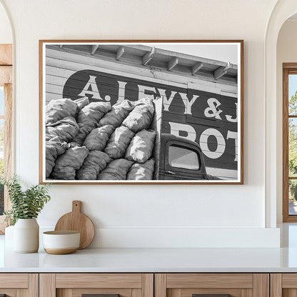 Potato Shed Near Pickers Camp Tulelake California 1939 - Available at KNOWOL