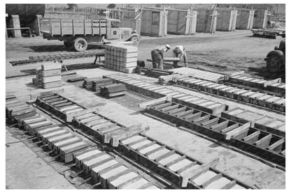 Precast Concrete Plant May 1938 Southeast Missouri Farms Project - Available at KNOWOL