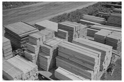 Precut Stacks at Southeast Missouri Barn Plant May 1938 - Available at KNOWOL