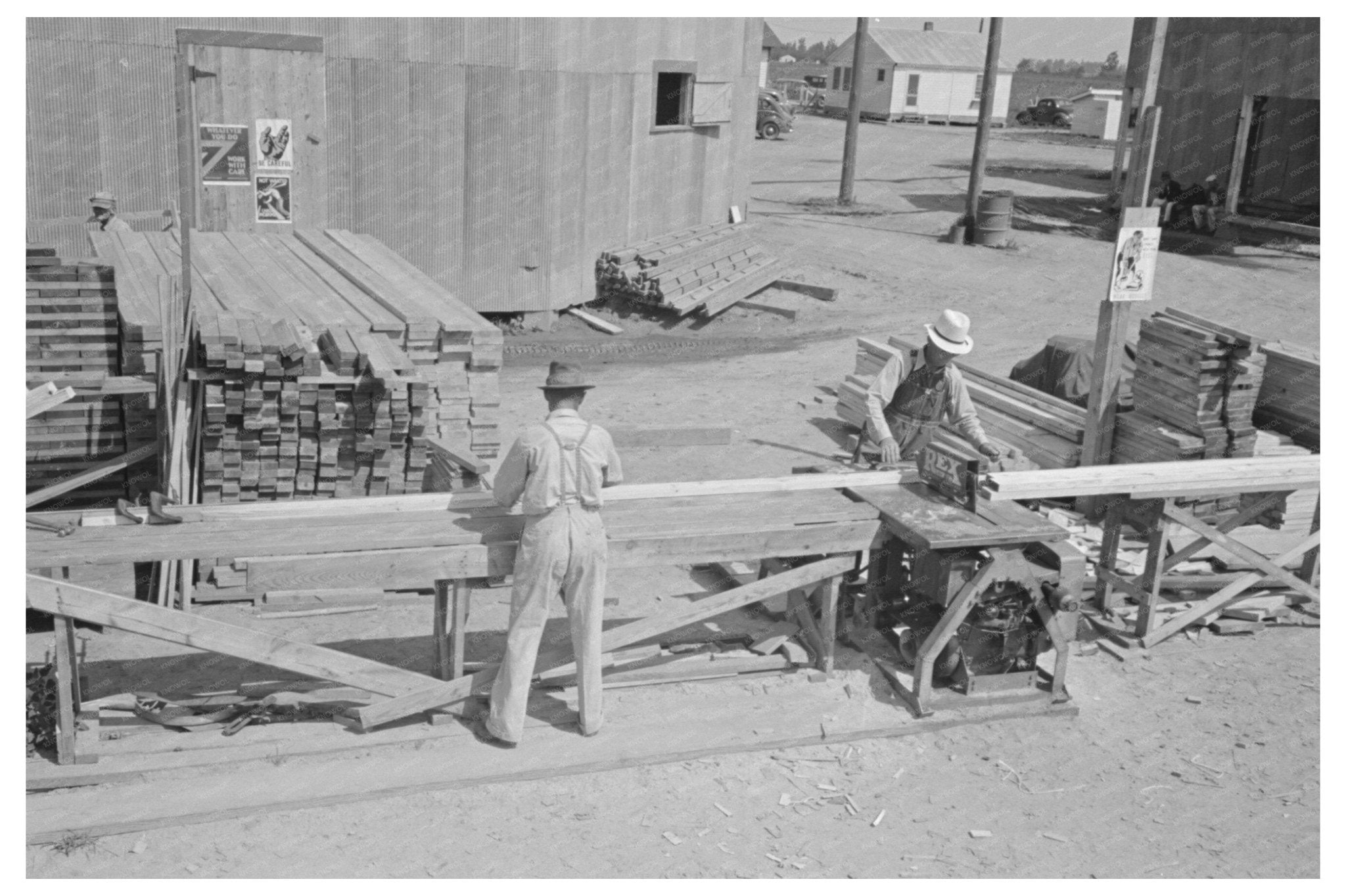 Precutting Materials for Job Site Southeast Missouri Farms 1938 - Available at KNOWOL