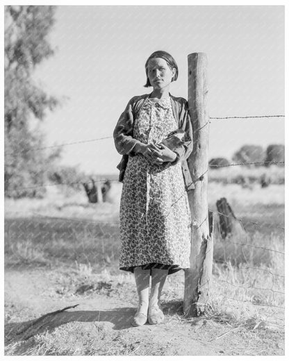 Pregnant Migrant Woman in Kern County Squatter Camp November 1936 - Available at KNOWOL